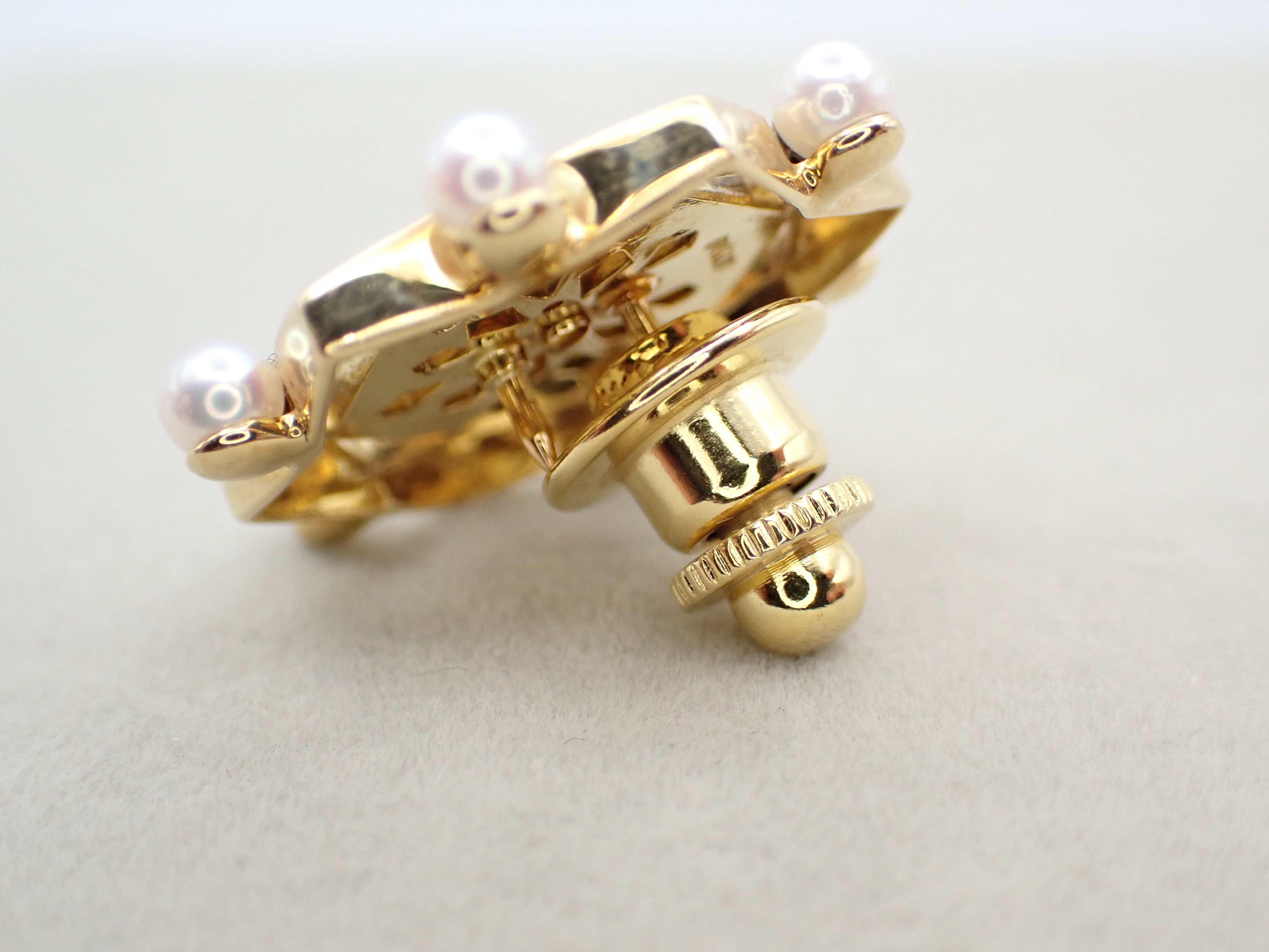 ブローチ　k18 シッポウ　パンジー MIKIMOTO K18 ピクウェ ベビーパールピン ブローチ usedJewelry | 鈴