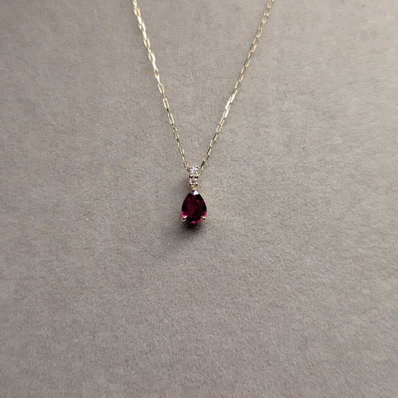 誕生石ピックアップ】【DPSカード】K18 ピジョンブラッドルビー 0.15ct