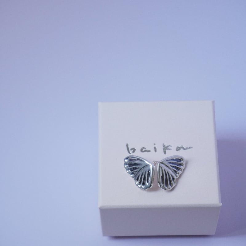 蝶々の羽休めーResting Butterflyー(ピアス) | baika_jewelry