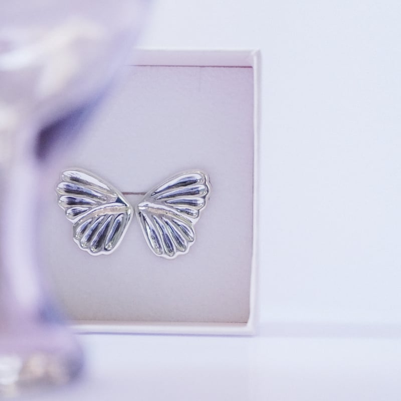 蝶々の羽休めーResting Butterflyー(ピアス) | baika_jewelry