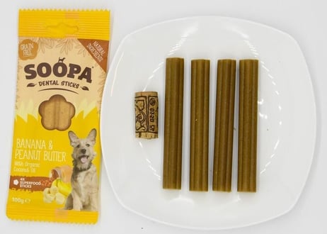 《SOOPA》BANANA&PEANUTBUTTER STICKS(バナナ＆ピーナッツバタースティック)