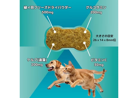 《PURE PETS》緑イ貝ビスケット