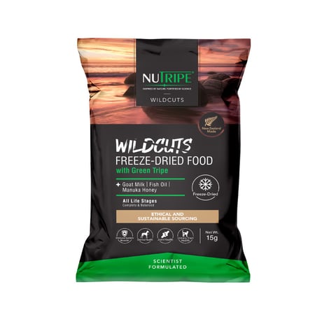 《NUTRIPE》フリーズドライ　キングサーモン＆ラムwithグリーントライプ