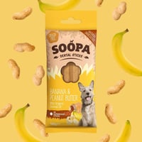 《SOOPA》BANANA&PEANUTBUTTER STICKS(バナナ＆ピーナッツバタースティック)