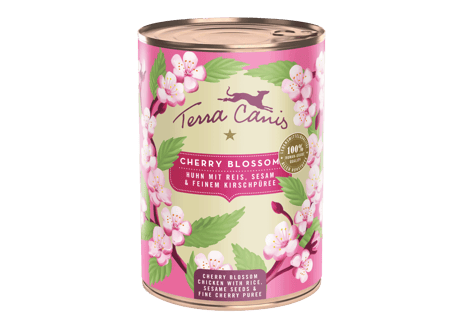 《Terra Canis》FLOWER MENUES チェリーブロッサム　チキン＆ライス　セサミシード入り　チェリーピューレを添えて