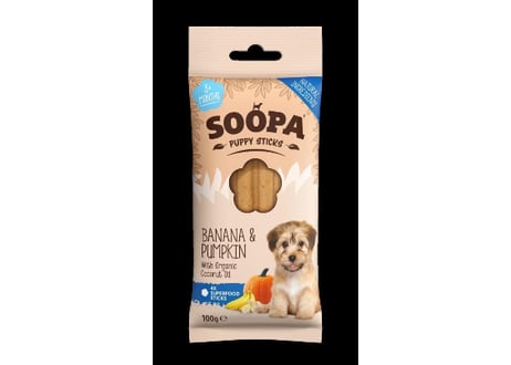 《SOOPA》BANANA&PUMPKIN PUPPY STICKS(バナナ&パンプキンパピースティック)