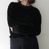 Vintage Velour Button Sweater