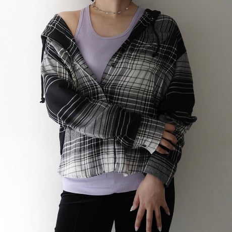 Hooded Flannel Shirt