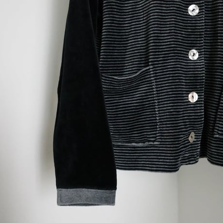 Vintage Velour Button Cardigan