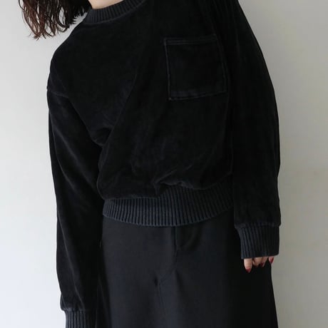 Vintage Velour Button Sweater
