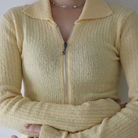 1990s Zipped Knit Cardigan