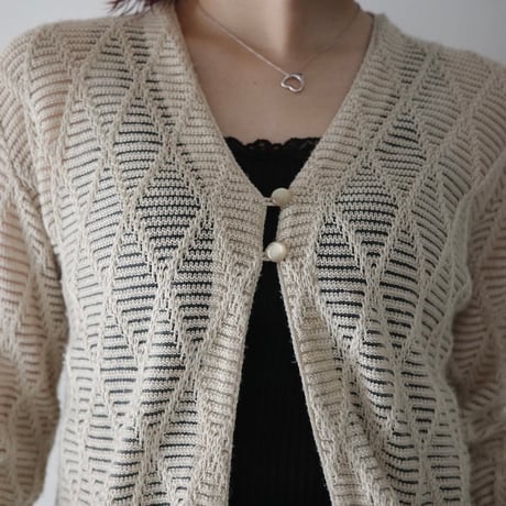 Vintage Open Knit Cardigan