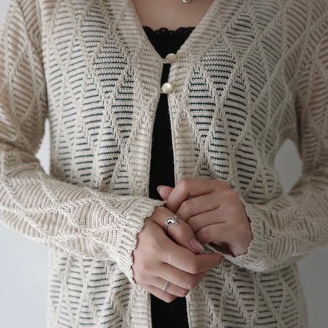 Vintage Open Knit Cardigan
