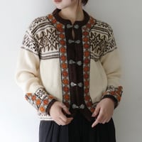 Vintage Norwegian Knit Cardigan