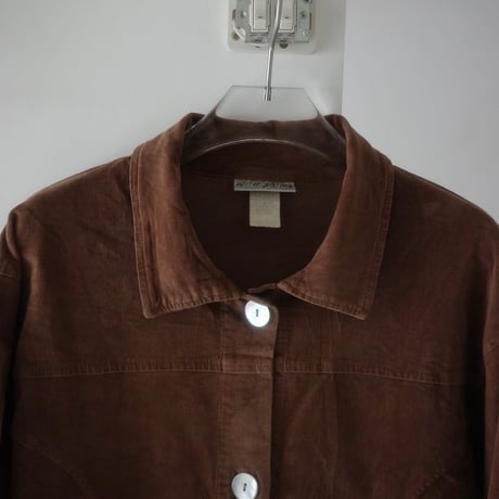 Vintage Suede Shirt Jacket