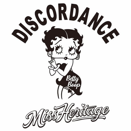 DISCORDANCE - [12.7oz Hoodie] Betty Boop-2 Ash