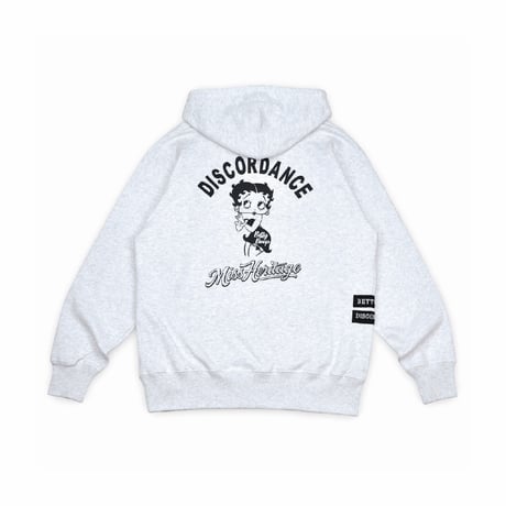 DISCORDANCE - [12.7oz Hoodie] Betty Boop-2 Ash