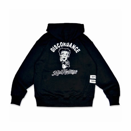 DISCORDANCE - [12.7oz Hoodie] Betty Boop-2 Black