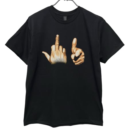 Fxxk You hand sign Tシャツ