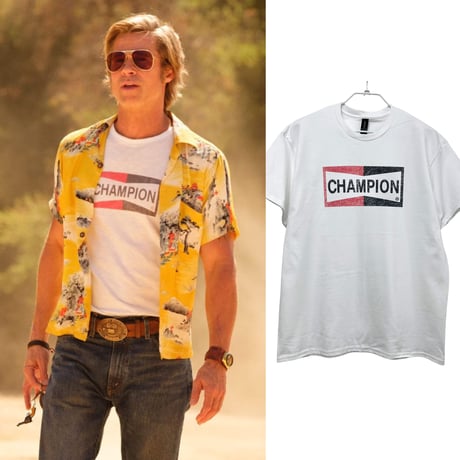 CHAMPION ボックスロゴTシャツ