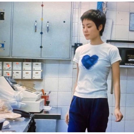 恋する惑星 Blue Heart Tシャツ