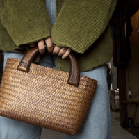 new / wood bag
