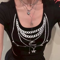 ネックレスクロップT