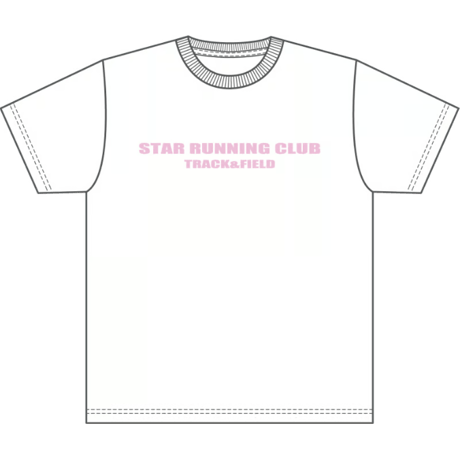 STAR RUNNING CLUB Tシャツ(ホワイト)