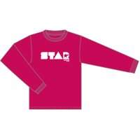STAR RUNNING CLUB ロングTシャツ(ピンク)