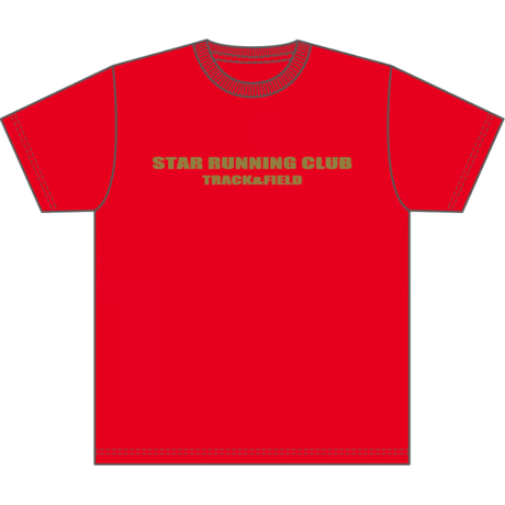 STAR RUNNING CLUB Tシャツ(レッド）