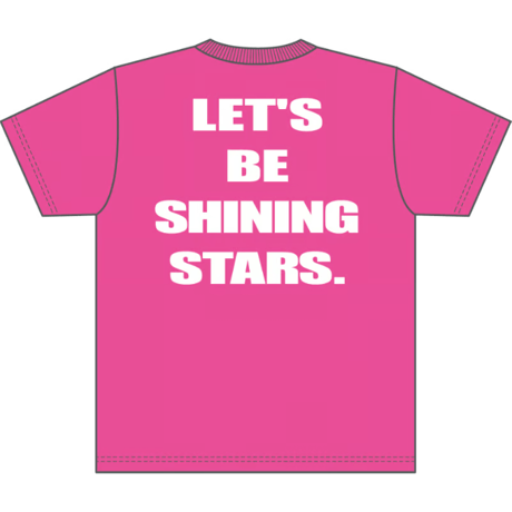 STAR RUNNING CLUB Tシャツ(蛍光ピンク）