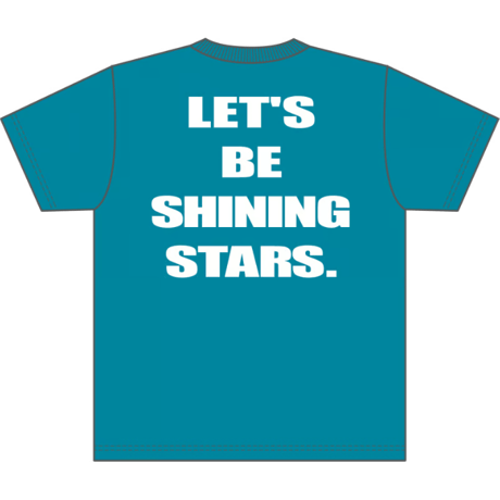 STAR RUNNING CLUB Tシャツ(ターコイズ）