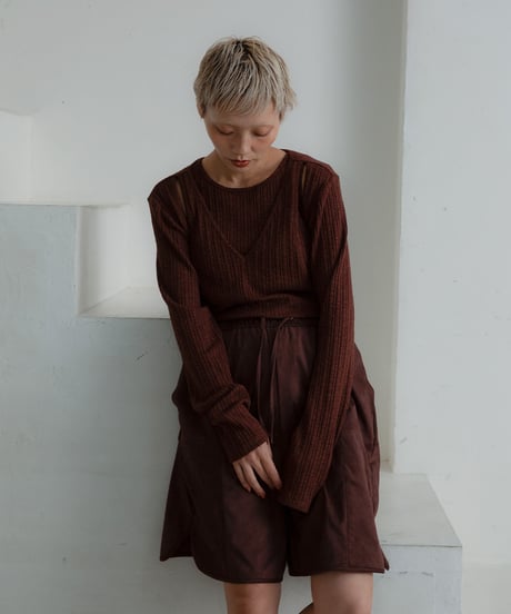Layered Open Shoulder Tops