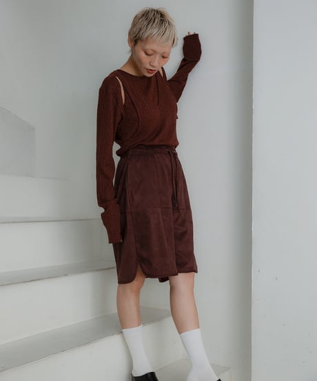Layered Open Shoulder Tops