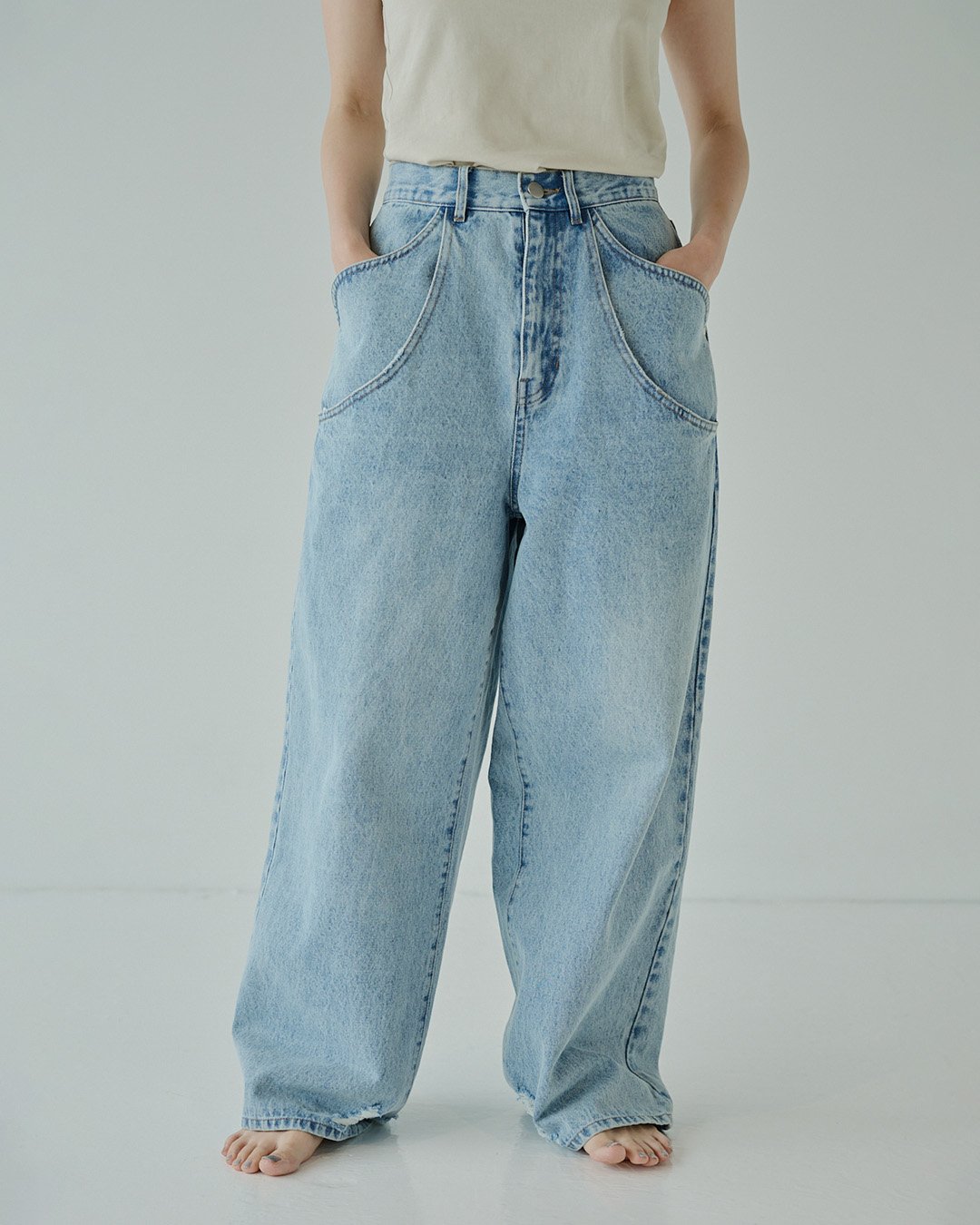 【きなこ様】SUNA'E Design Pocket Cocoon Denim Design Pocket Cocoon Denim | SUNA'E