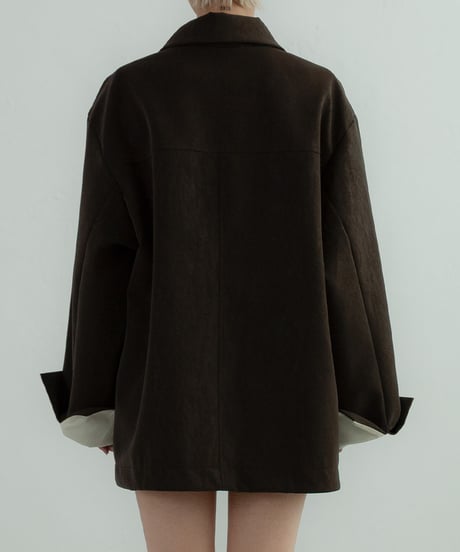 Peachskin Faux Leather Jacket