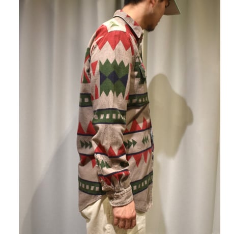 90's Polo Ralph Lauren L/S Native Pattern Chamois Shirt