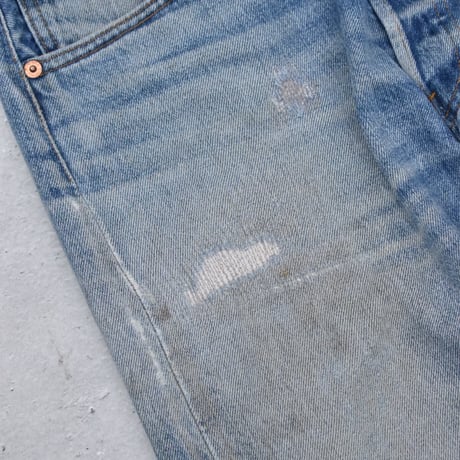 Levi's 501 Repaired Denim Pants Made in USA