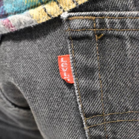 80's Levi's 501 Yarn-dyed Denim Pants Black