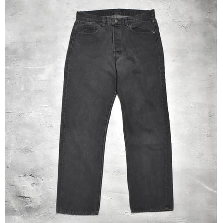 80's Levi's 501 Yarn-dyed Denim Pants Black