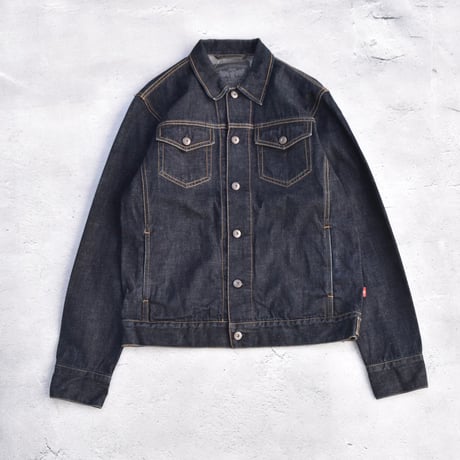 00's STUSSY GARMENT CO. "ROUGH and RUGGED DENIM" 2nd Type Trucker Jacket