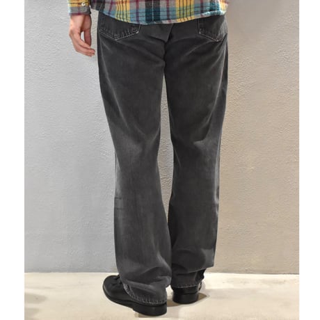 80's Levi's 501 Yarn-dyed Denim Pants Black