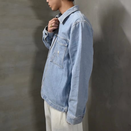 Stussy Denim Zip Up Work Shirt