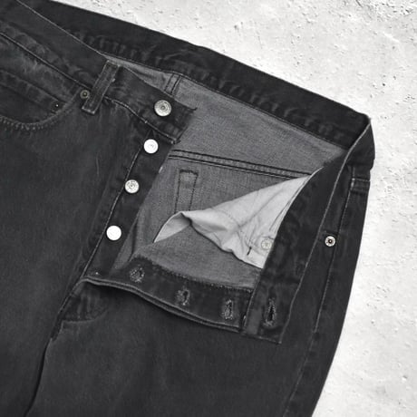 80's Levi's 501 Yarn-dyed Denim Pants Black