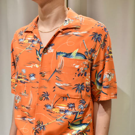 Polo Ralph Lauren S/S Hawalian Shirt "カジキ柄"