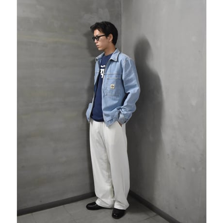 Stussy Denim Zip Up Work Shirt