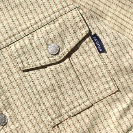 90's Stussy Lee Praid Army Jacket Made in USA