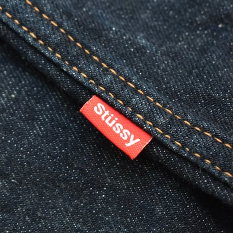 00's STUSSY GARMENT CO. "ROUGH and RUGGED DENIM" 2nd Type Trucker Jacket