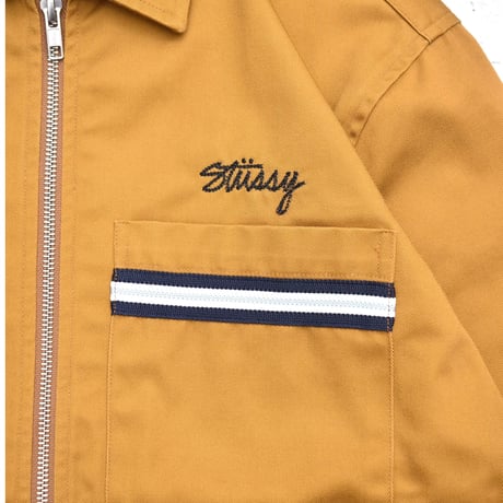 Stussy Full Zip Work Shirt "Camel"