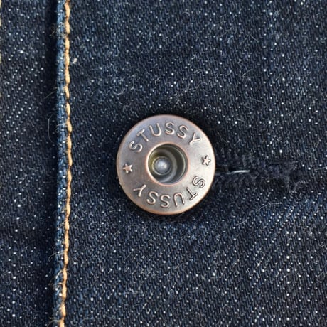 00's STUSSY GARMENT CO. "ROUGH and RUGGED DENIM" 2nd Type Trucker Jacket